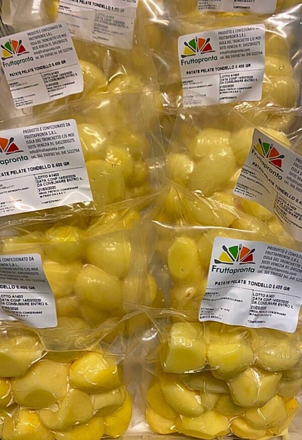 Patatine lavate e pelate, conf. 400gr